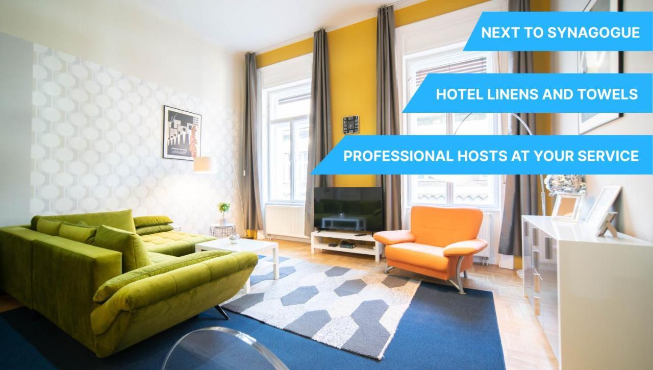 Freeparking - Great Synagogue Apartment, 2 Bedroom, 5 People ,Wifi, Ac Budapest Eksteriør billede